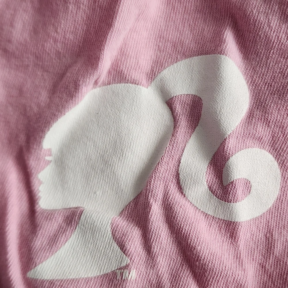 Barbie x Love Tribe Pink Women's T-Shirt Size Small - Picture 3 of 5